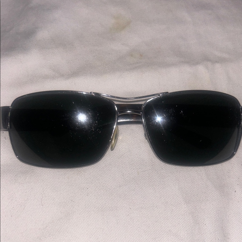 Prada Black Rectangular Sunglasses - image 1